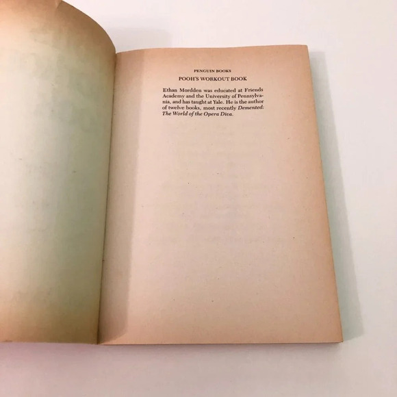 Vtg 1985 Poohs Workout Book Ethan Mordden Softcover Penguin  Books - Picture 7 of 16